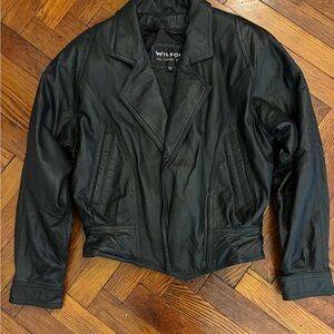 Wilson Classic Black Leather Jacket for Women